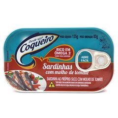 Sardinha Coqueiro Tomate Abre Fácil 54x125g