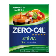 Adoçante Pó Stevia Zero Cal Caixa 500x800mg