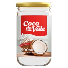 Óleo de Coco sem Sabor Coco do Vale Vidro Unidade 500ml