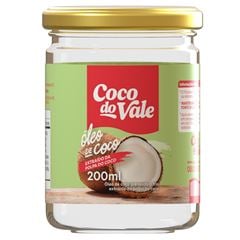 Óleo de Coco Extra Virgem Coco do Vale Vidro Unidade 200ml 