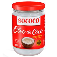Óleo de Coco Extra Virgem Sococo Vidro Unidade 500ml