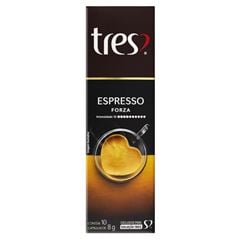 Cápsula de Café Espresso Forza Três Corações Caixa 10x8g
