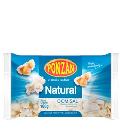 Pipoca de Microondas Tradicional Ponzan 24x100g