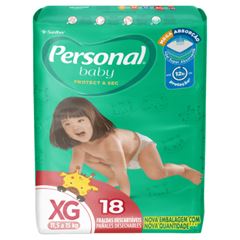 Fralda Personal Baby Protect & Sec XG Pacote 18 Unidades