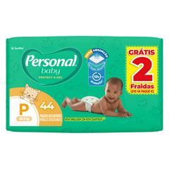Fralda Personal Baby Protect & Sec P Pacote  Leve 44 e Pague 42