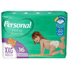 Fralda Personal Baby Protect & Sec XXG Pacote 16 Unidades