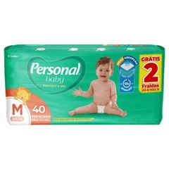   Fralda Personal Baby Protect & Sec M Pacote 40 Unidades