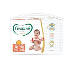 Fralda Pants M Personal Pacote 70Unidades