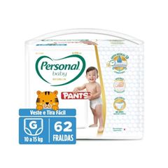 Fralda Pants G Personal Pacote 62Unidades