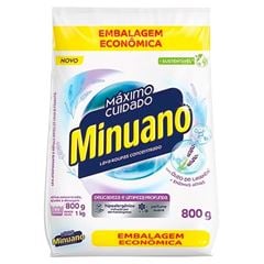 Detergente em Pó Branco Minuano Caixa 20x800g