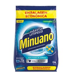 Sabão Em Pó Embalagem Econômica Azul Minuano 4kg