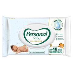 Toalha Umedecida Baby Personal Puro Cuidado Pacote 48Unidades