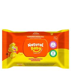 Toalha Umedecida Natural Baby Pacote 60 Unidades