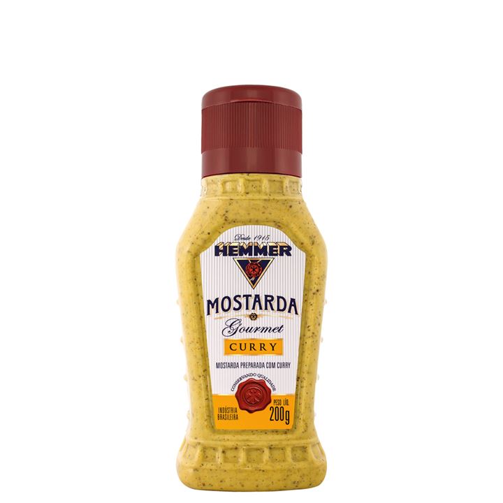 Mostarda com Curry Gourmet Hemmer 200g