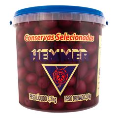 Azeitonas Pretas com Caroço 28/32 Hemmer Balde 2kg