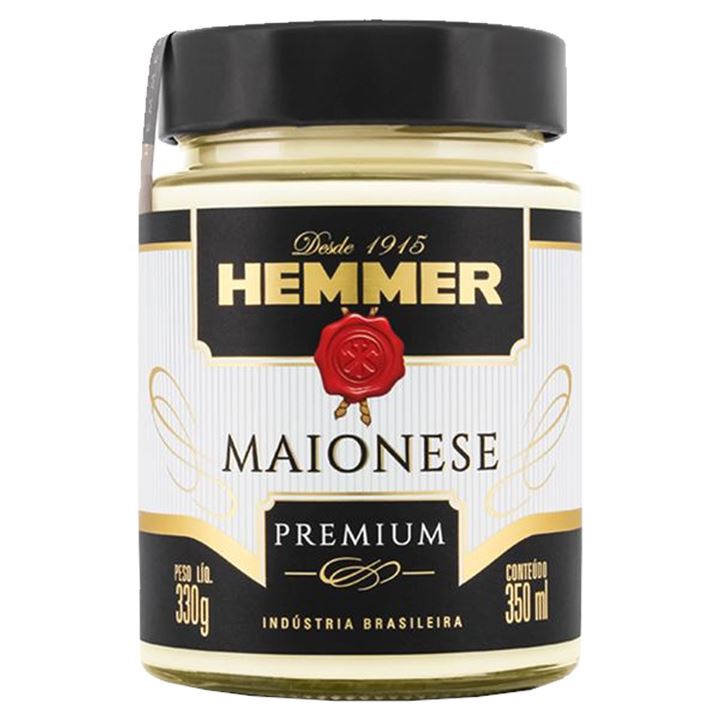 Maionese Premium Hemmer Vidro Unidade 330g