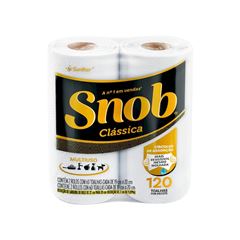 Papel Toalha Snob  Branco Pacote 12x2x60 Folhas