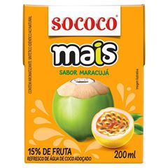 Água De Coco de Maracujá Mais Coco Unidade 200ml