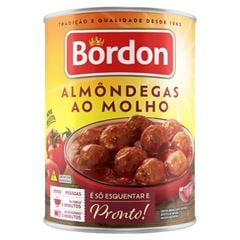 Almondega Mista ao Molho Bordon Lata Caixa 12x830g