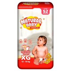 Fralda Premium Natural Baby XG Pacote 52 Unidades
