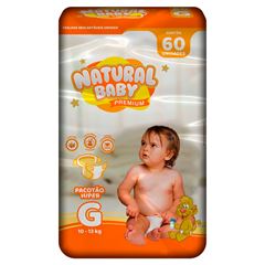 Fralda Premium Natural Baby G Pacote 60 Unidades