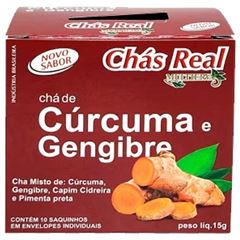 CHA REAL CURCUMA E GENGIBRE
