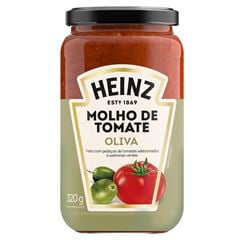  Molho de Tomate Heinz Oliva em Vidro Unidade 320G