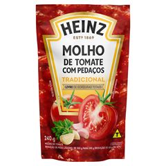 Molho de Tomate Tradicional Heinz Sachê Unidade 240g