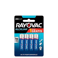 Pilha Alcalina Rayovac AA4 L4p3 PEQUENA Cartela 4un