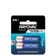 Pilha Alcalina Rayovac AA2 PEQUENA Multiblist 8x2un