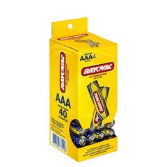 Pilha Zinco AAA4 Rayovac PALITO Tubo 40un