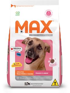 Ração Max para Cães Adultos Frango e Arroz 20kg