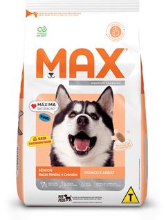 Ração Max para Cães Senior Frango e Arroz 15kg