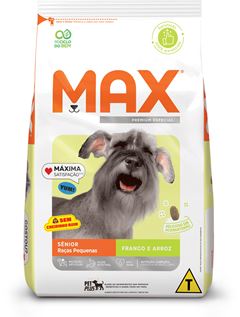 Ração Max para Cães Senior Raça Pequena Frango e Arroz 3kg