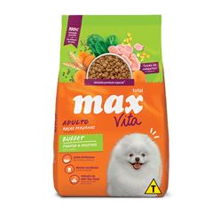 Ração Max Vita para Cães Adultos Raças Pequenas Buffet 10,1 Kg