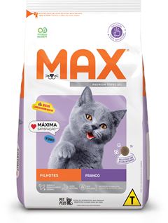 Racão Max para Gatos Filhotes Frango 20kg