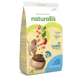 Ração Naturalis para Cães Filhotes Frango Peru e Frutas 15kg