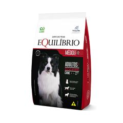 Ração Equilibrio para Cães Adultos Porte Medio Carne 12kg