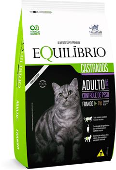 Ração Equilibrio para Gatos Adultos Castrado Frango 1,5kg