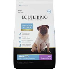 Ração Equilíbrio para Cães Adultos Raça Pequena Sensitive Skin e Stomach 2,5kg