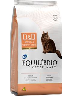 Ração Equilíbrio Veterinary para Gatos O&D Obesos & Diabéticos 2kg