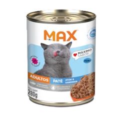 Ração Max para Gatos Adultos Lata Atum e Sardinha Caixa 12x280g