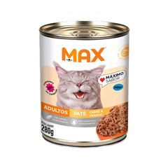 Ração Max para Gatos Adultos Lata Carne e Frango Caixa 12x280g