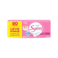 Protetor Diário Sym C/Fragância Pacote 80 Unidades 