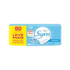 Protetor Diário Sym S/Fragância Pacote 80 Unidades 