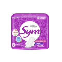 Absorvente C/Abas Coberturas Suave Sym 12x8 unidades