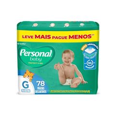 Fralda Personal Baby Protect & Sec G Pacote 78 Unidades