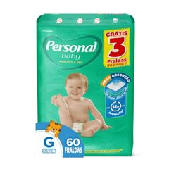 Fralda Personal Baby Protect & Sec G Pacote 60 Unidades