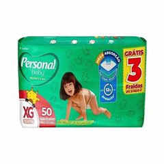 Fralda Personal Baby Protect & Sec XG Pacote 50 Unidades