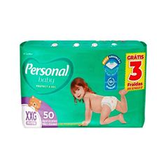 Fralda Personal Baby Protect & Sec XXG Pacote 50 Unidades